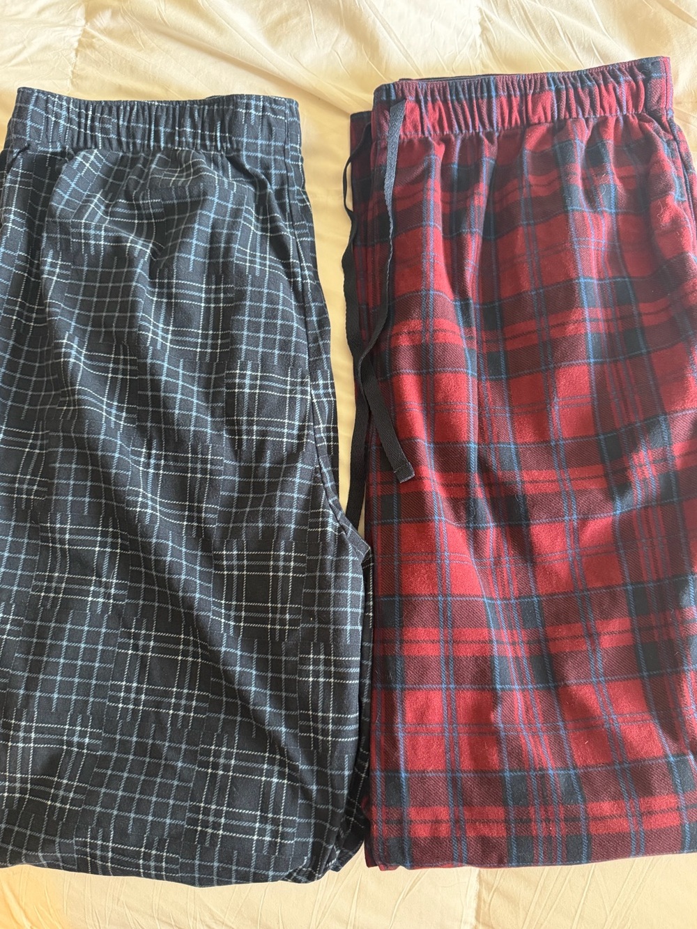 Set of 2 New Nautica Plaid Soft Cozy Microfiber Pajama Pants with Pockets nwot